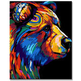 Colorful Bear â?? Painting by Numbers