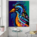 Painting by numbers - Bird in Picasso style