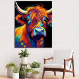 Highland Cattle - Painting by Numbers | Picasso style