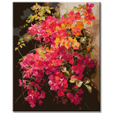 Bougainvillea: Painting by Numbers in the Style of Joe Raffaele