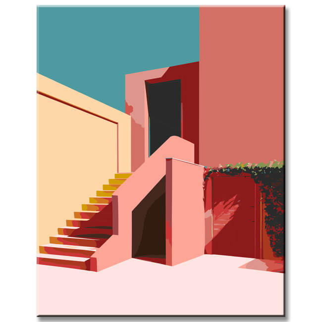 Barragan's Architecture Art - Color Vector Illustration