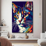 Colorful Norwegian Forest Cat - Painting by Numbers