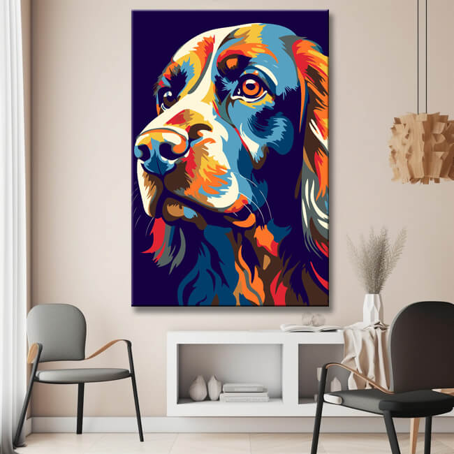 Charm of English Cocker Spaniels - Painting by Numbers