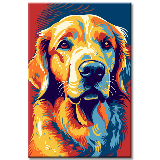 Golden Retriever - Painting by Numbers