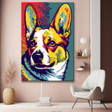 Colorful Welsh Corgi - Painting by Numbers