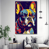 Happy French Bulldog - Painting by Numbers