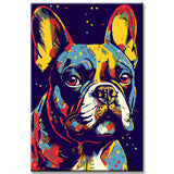 Happy French Bulldog - Painting by Numbers