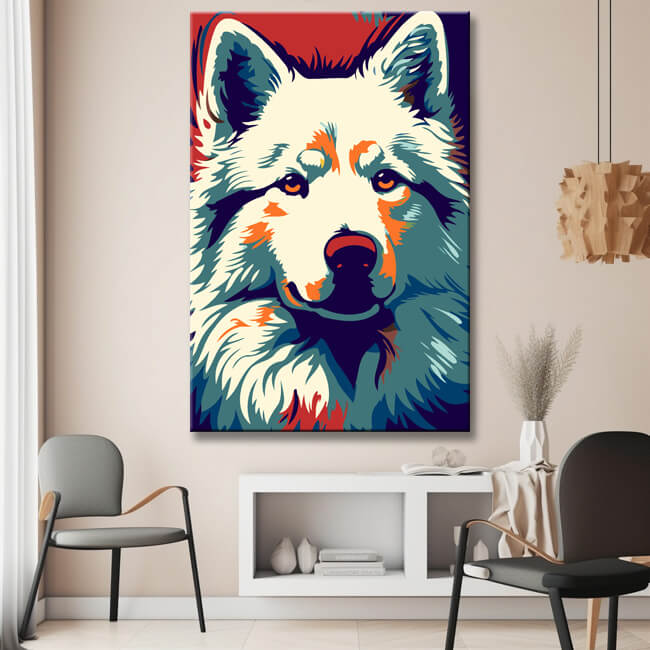 Adorable Samoyed - Paint by Numbers