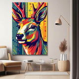 Deer in the forest - painting by numbers