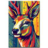 Deer in the forest - painting by numbers