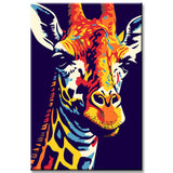 Giraffe Painting by Numbers - Pop Art