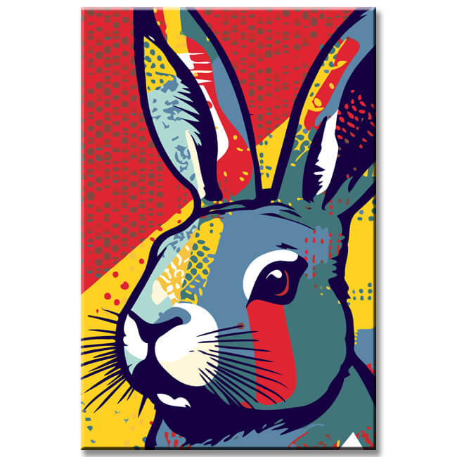 Colorful Rabbit - Painting by Numbers