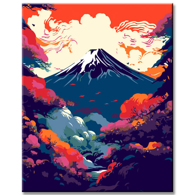 Colorful Mount FujiPainting By Numbers