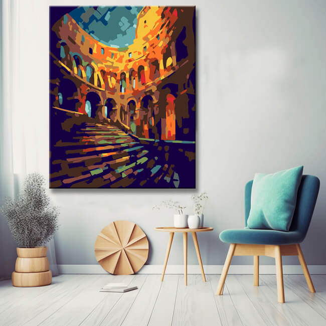 Fantastic Arena Painting by Numbers - Shipping from DE