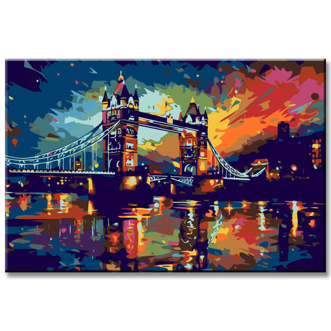 Illustration Tower Bridge London - Painting by Numbers