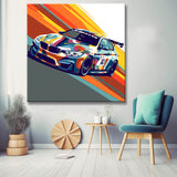 BMW racing car - painting by numbers