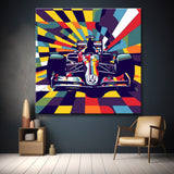 F1 racing car - paint by numbers