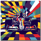 F1 racing car - paint by numbers