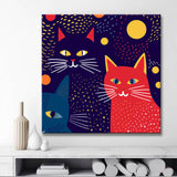 Cats at night I - Painting by numbers