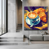 Paint by Numbers Cafe and Croissant Painting