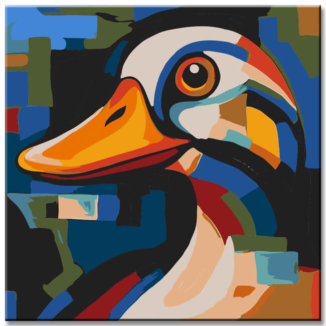 Duck painting by numbers