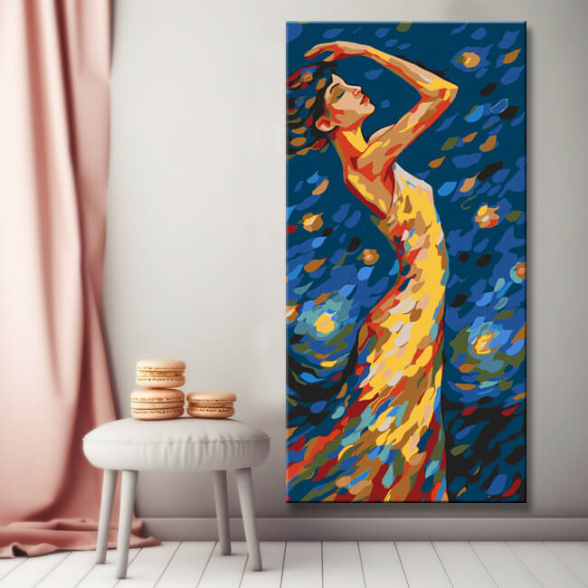 Dancer Painting by Numbers