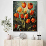 Elegant tulips: painting by numbers