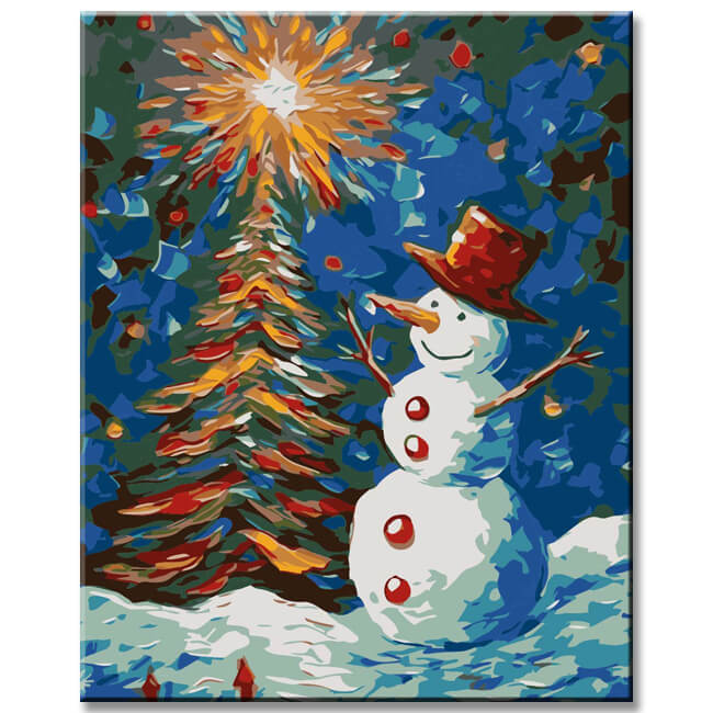 Christmas tree - paint by numbers