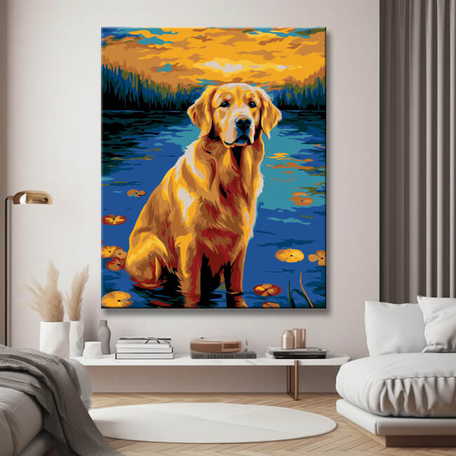 Golden Retriever - Painting by Numbers