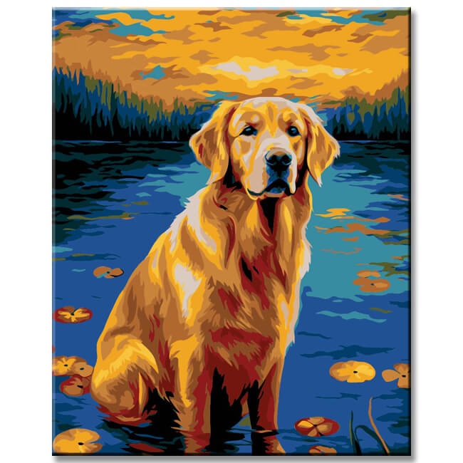 Golden Retriever - Painting by Numbers