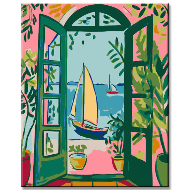 FauVIsm Style Canvas ArtVIbrant Still Life For Your Picture Wall, 4 Pieces