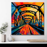 Colorful Bridge Abstract - Painting by Numbers