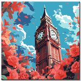 Big Ben London in Summer Painting By Numbers