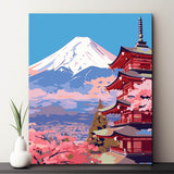 Fujiyama Japan Paint By Numbers