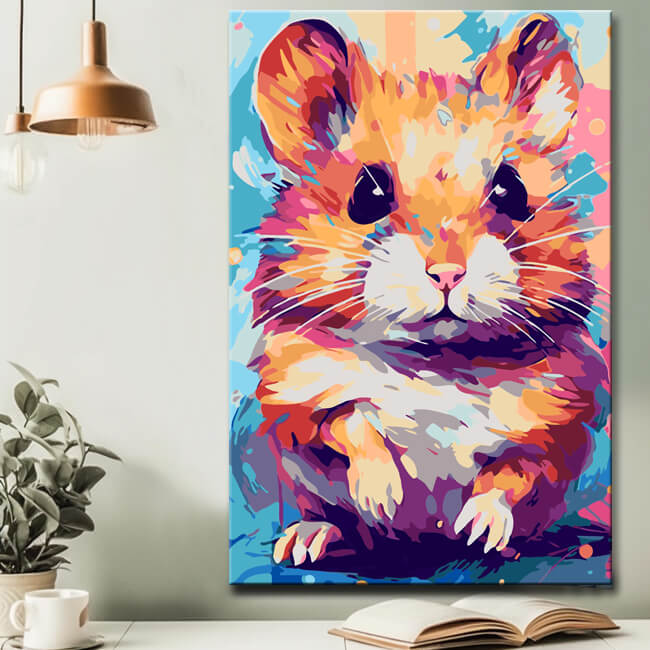 Hamster Portrait Painting By Numbers