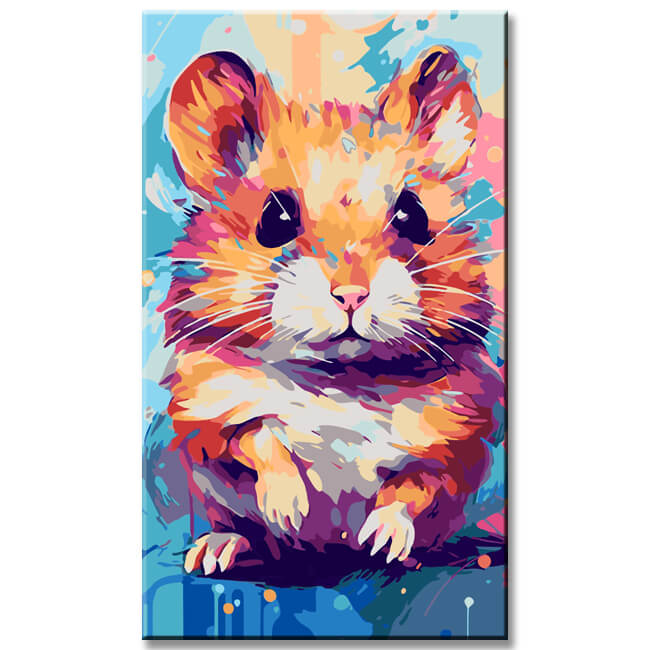 Hamster Portrait Painting By Numbers