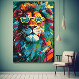 Cool Lion Portrait Painting By Numbers