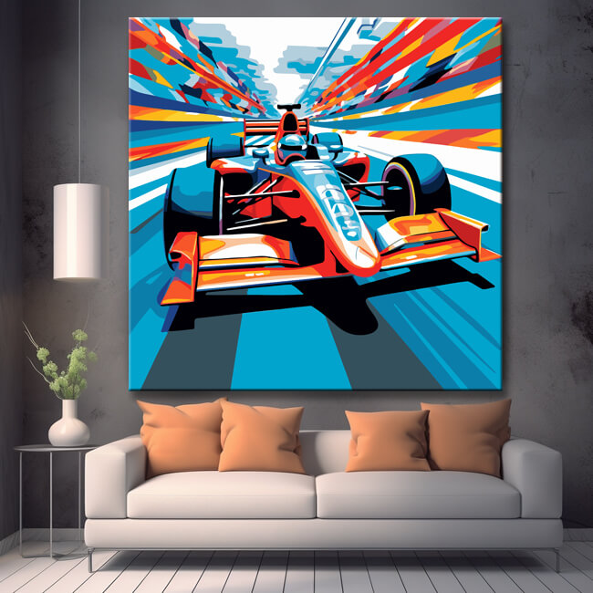 Formula 1 Modern Art Painting By Numbers