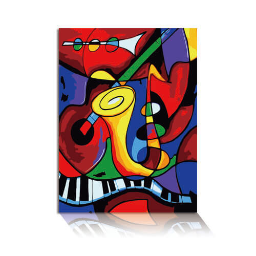 Painting By Numbers Musical instruments Abstract