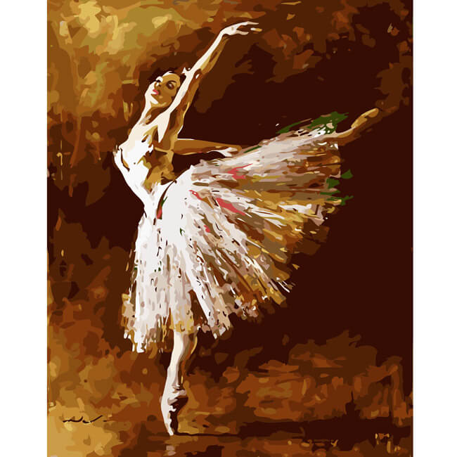Painting by numbers prima ballerina