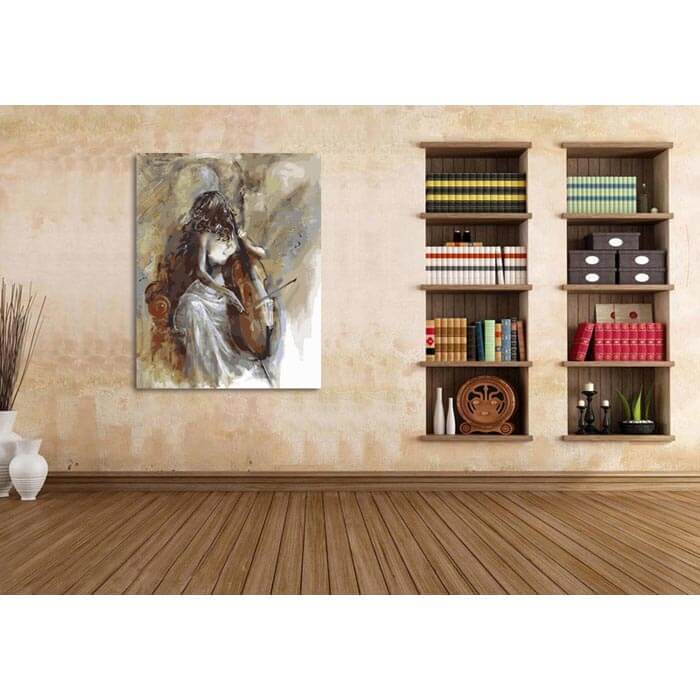Painting By Numbers For Adults Woman With Cello