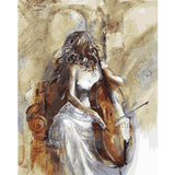 Painting By Numbers For Adults Woman With Cello