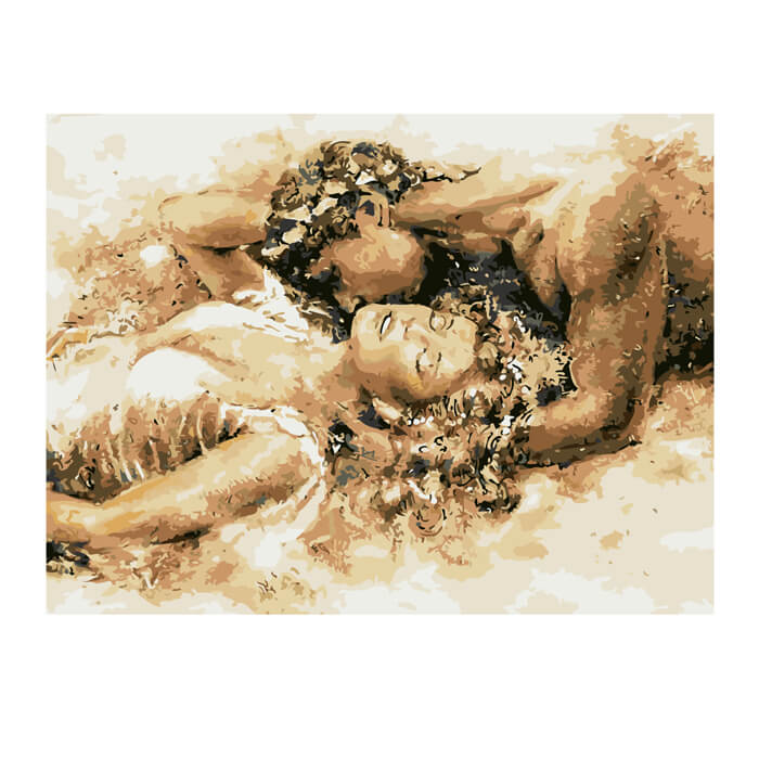 Painting By Numbers Nude Lovers