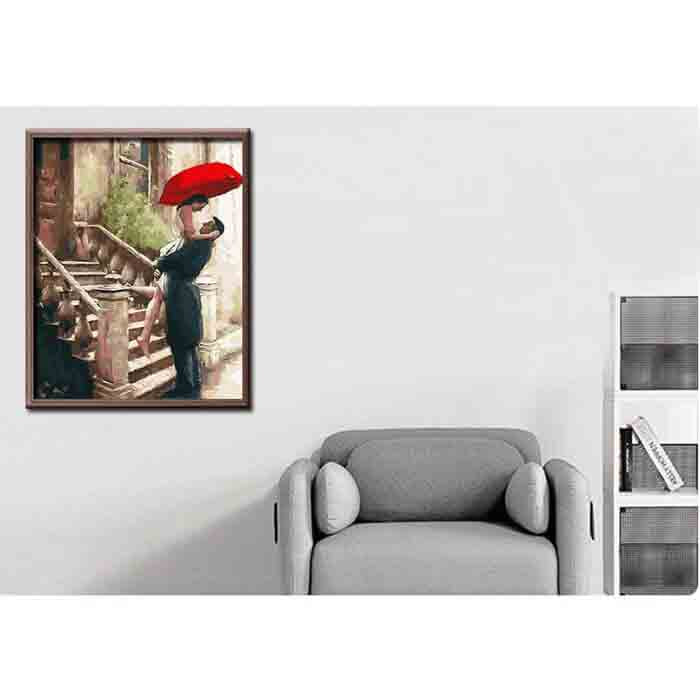 Painting by Numbers Pictures of Lovers on Stairs