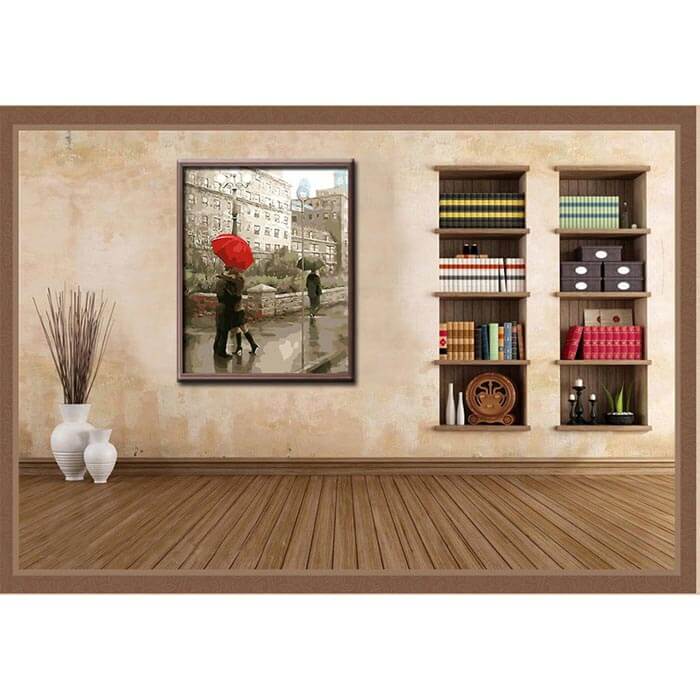Painting by Numbers Pictures of Lovers on Bridge