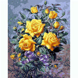 Paint By Numbers Yellow Roses