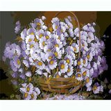 Paint By Numbers Purple Daisies