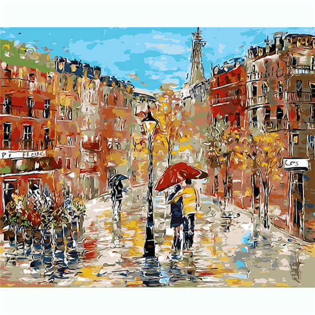 Painting By Numbers Rainy Day
