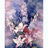 Paint by numbers delphinium and iris