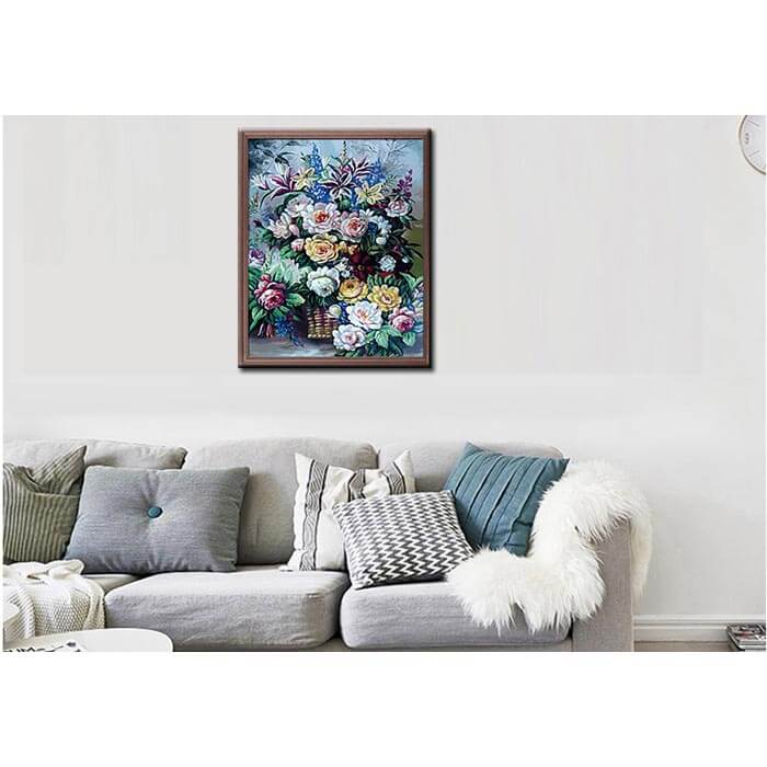 Painting By Numbers Summer Bouquet Of Flowers